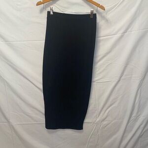 PRETTYLITTETHING | Black Essential Jersey Midaxi Skirt | Size US 2